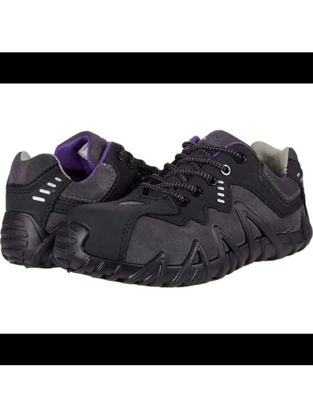 Terra Spider CT Black Purple Hiking Travel Shoes Size 7.5 Lightweight Durable
